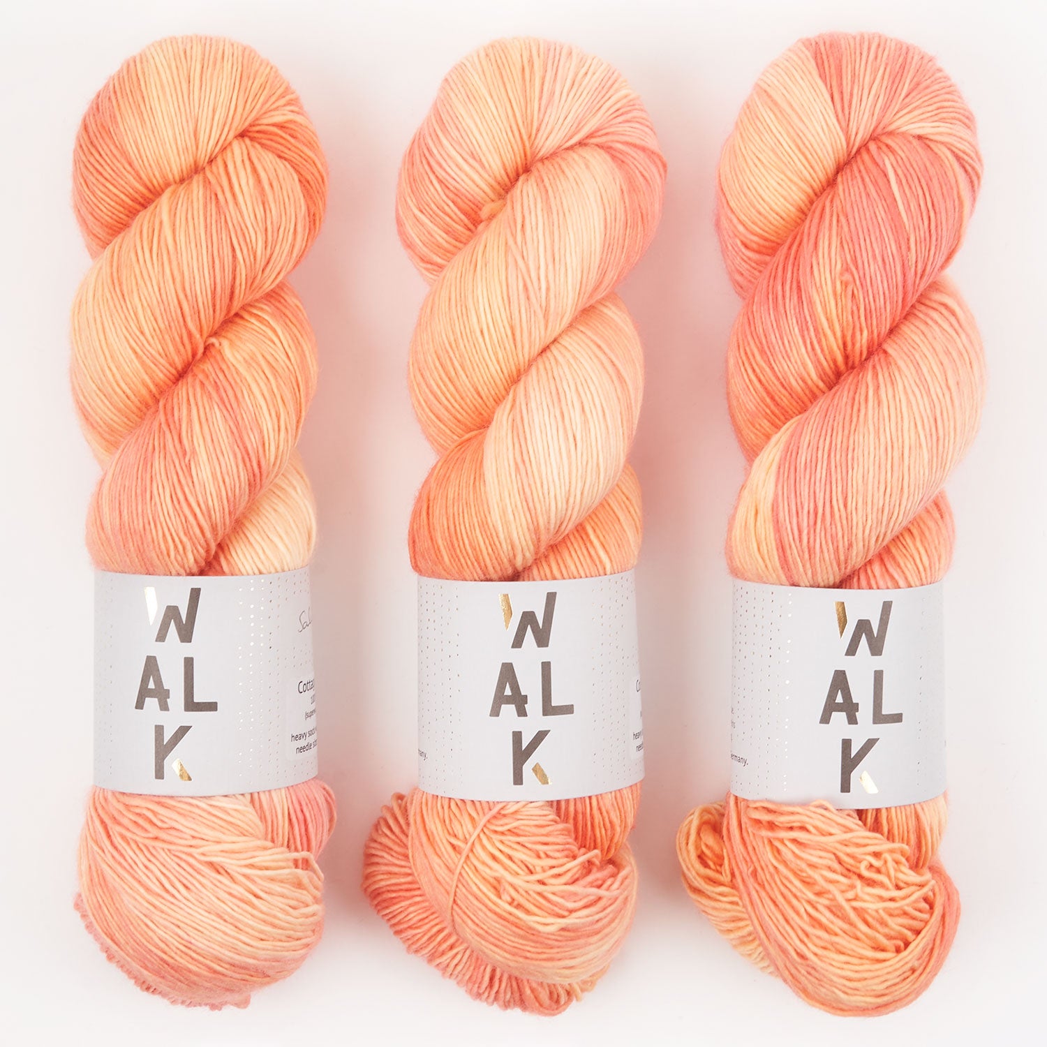 WALK Collection COTTAGE MERINO - SALMON Merino wool Fingering peach Yarn