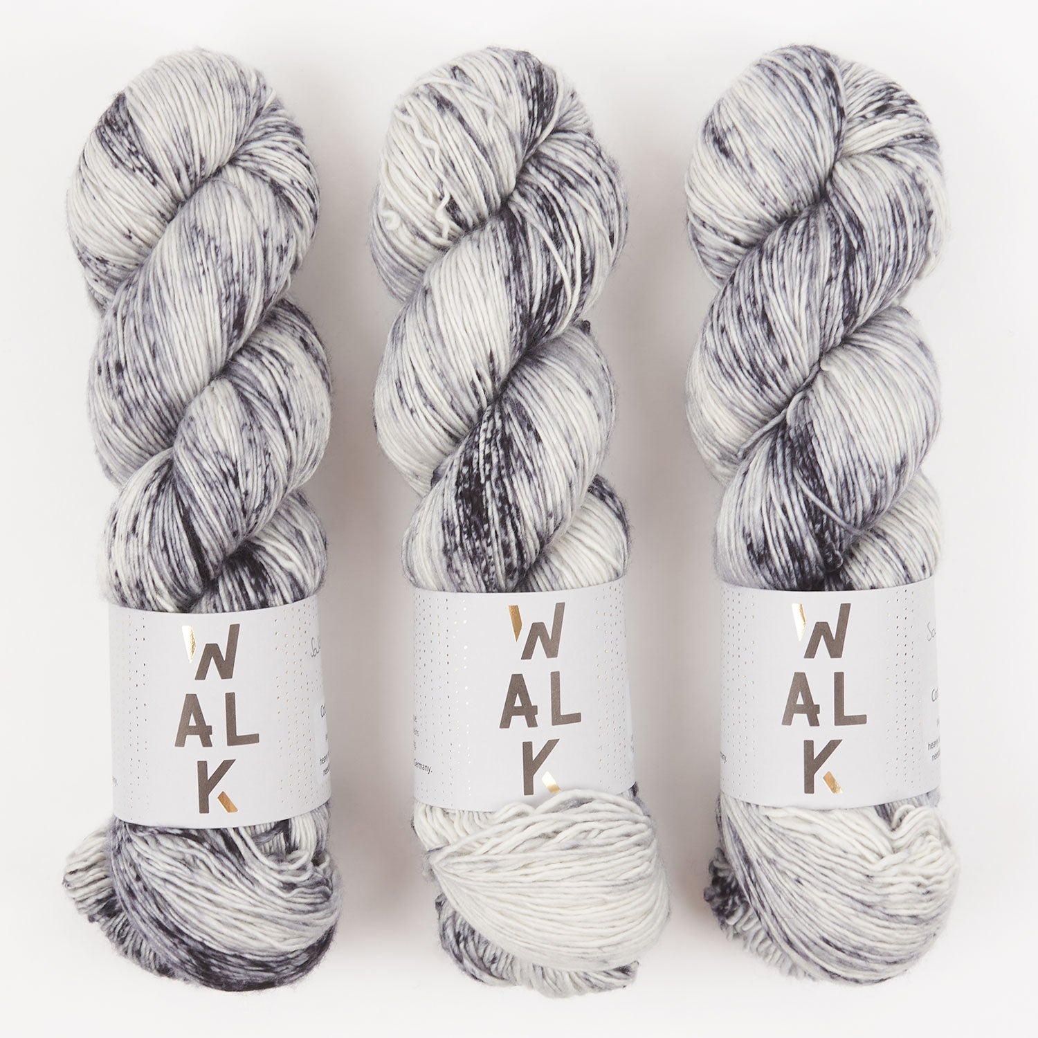 WALK Collection COTTAGE MERINO - SALT AND PEPPER Merino wool Fingering grey Yarn