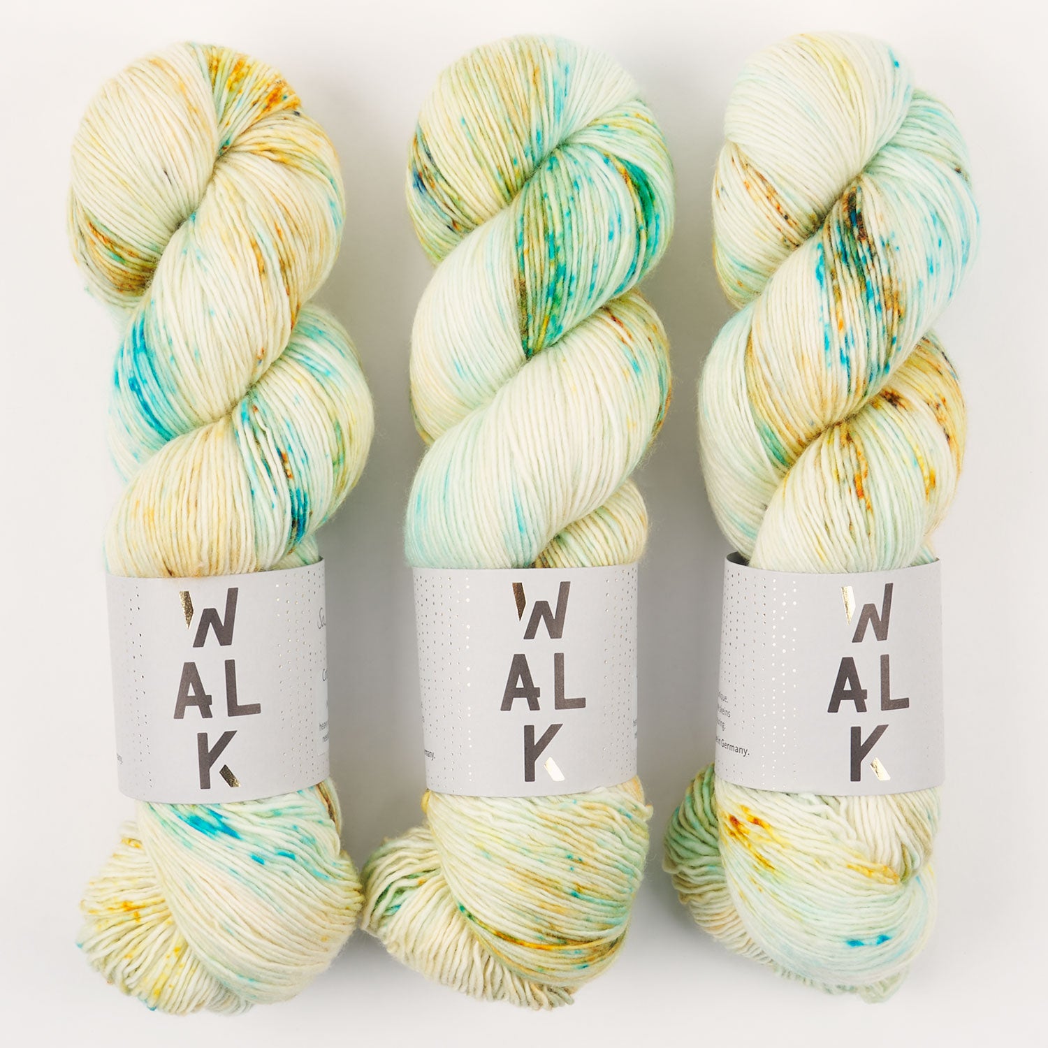 WALK Collection COTTAGE MERINO - SALT LAKE Merino wool Fingering yellow cream Yarn