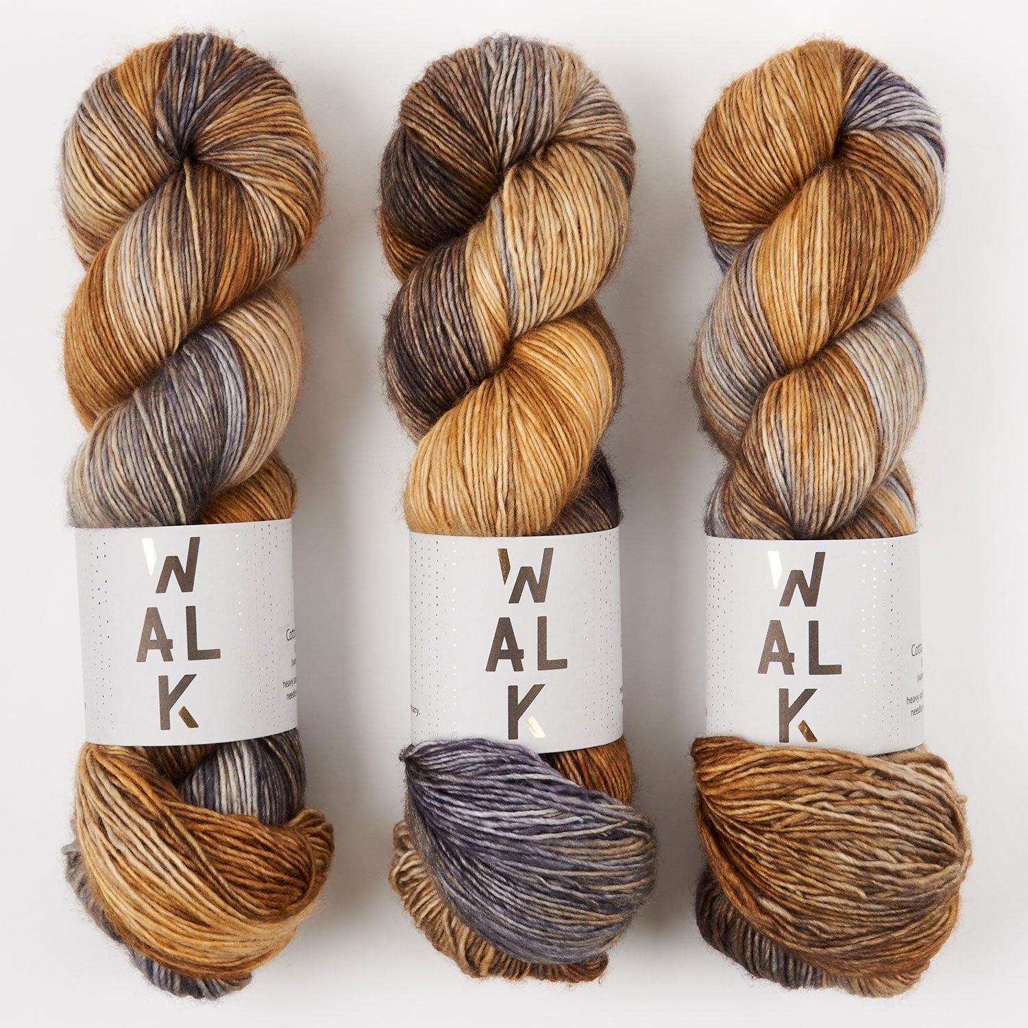 WALK Collection COTTAGE MERINO - SILEX Merino wool Fingering brown multicolour Yarn