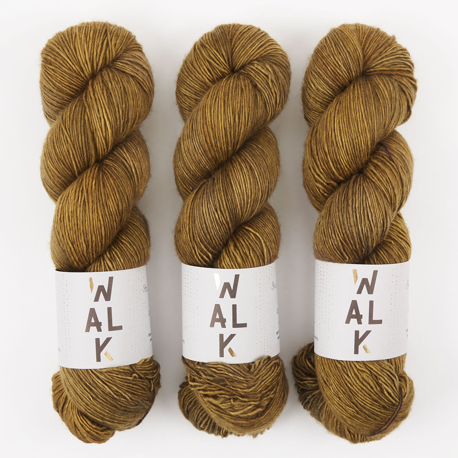 WALK Collection COTTAGE MERINO - STAINED BRASS Merino wool Fingering brown Yarn