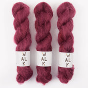 WALK Collection KID MOHAIR LACE - CLARET Mohair Silk Lace red Yarn