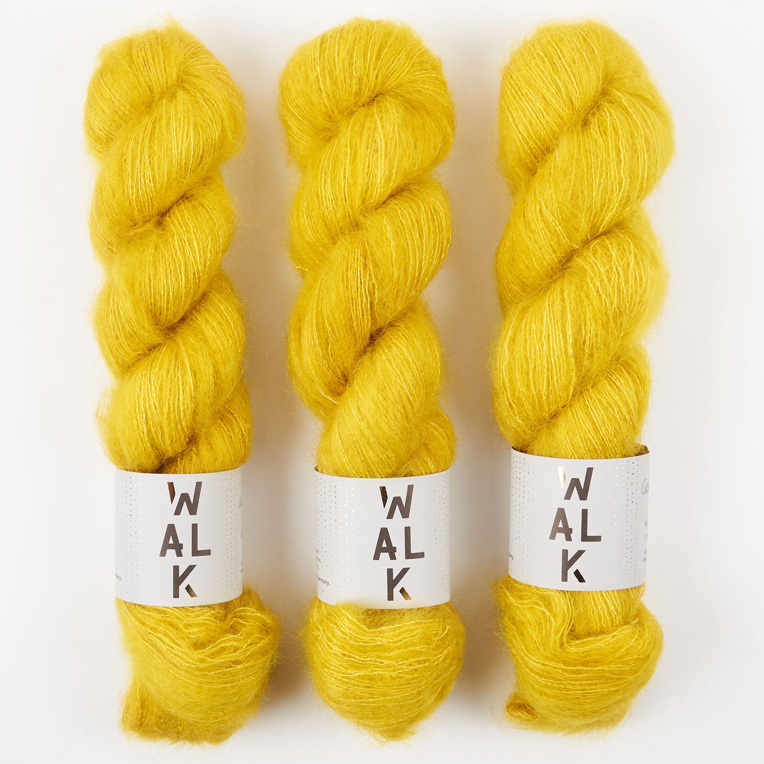 WALK Collection KID MOHAIR LACE - GOLDENROD Mohair Silk Lace yellow Yarn