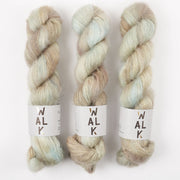 WALK Collection KID MOHAIR LACE - PERMAFROST Mohair Silk Lace brown Yarn