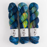 WALK Collection WALK MERINO DK - ADELE Merino wool DK blue multicolour Yarn