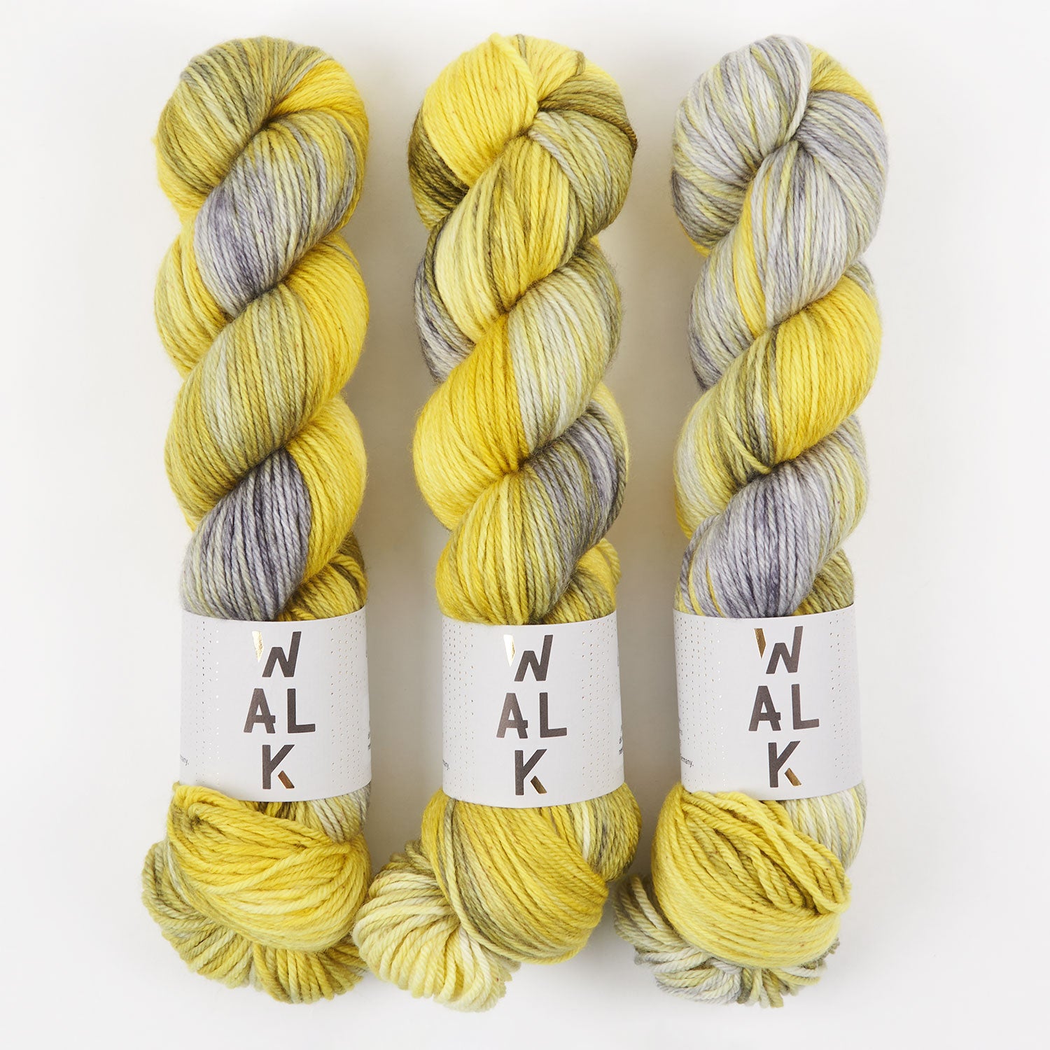 WALK Collection WALK MERINO DK - GRELLOW Merino wool DK yellow multicolour Yarn