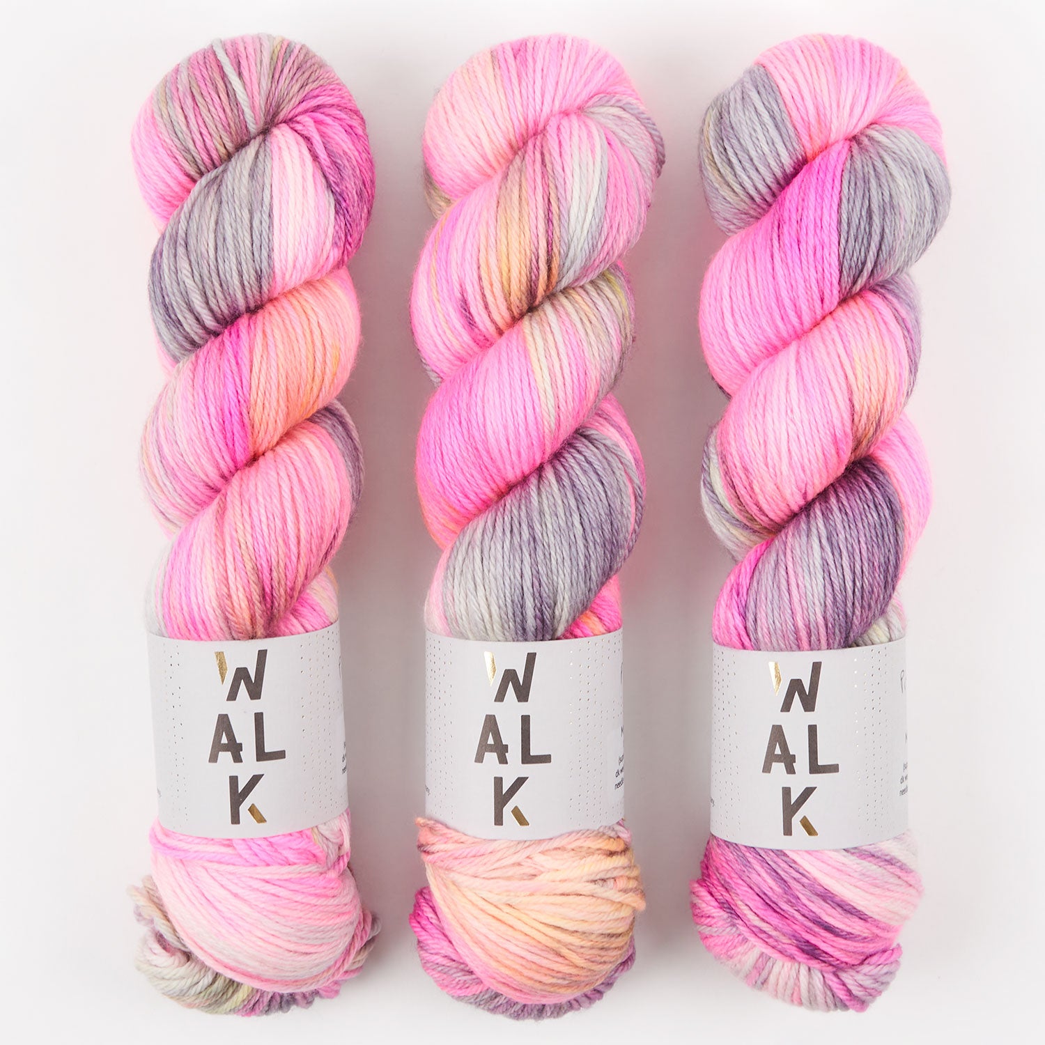 WALK Collection WALK MERINO DK - PITAYA Merino wool DK pink multicolour Yarn