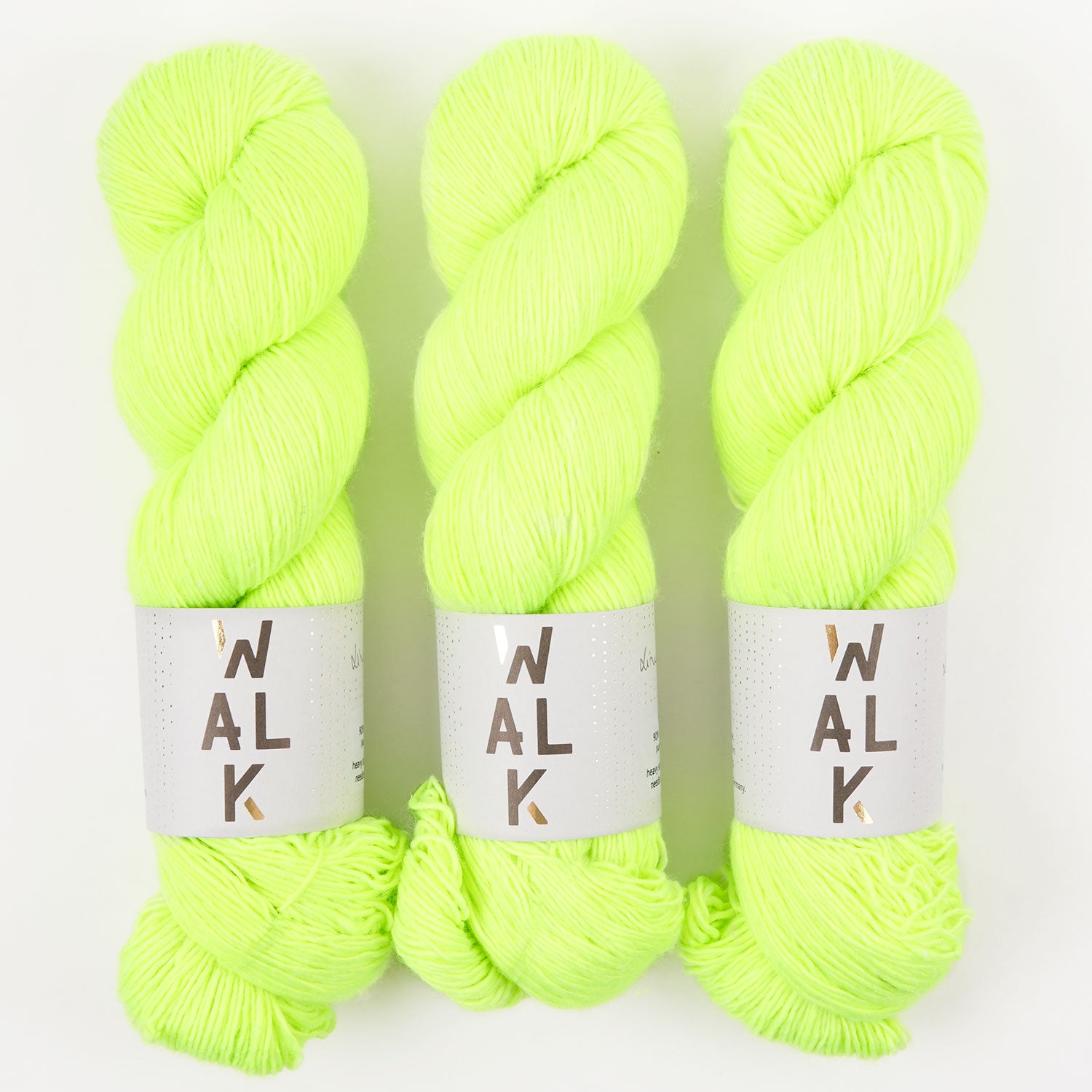 WALK Collection MERLINO - LIME SODA Merino wool Linen Fingering yellow Yarn