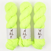 WALK Collection MERLINO - LIME SODA Merino wool Linen Fingering yellow Yarn