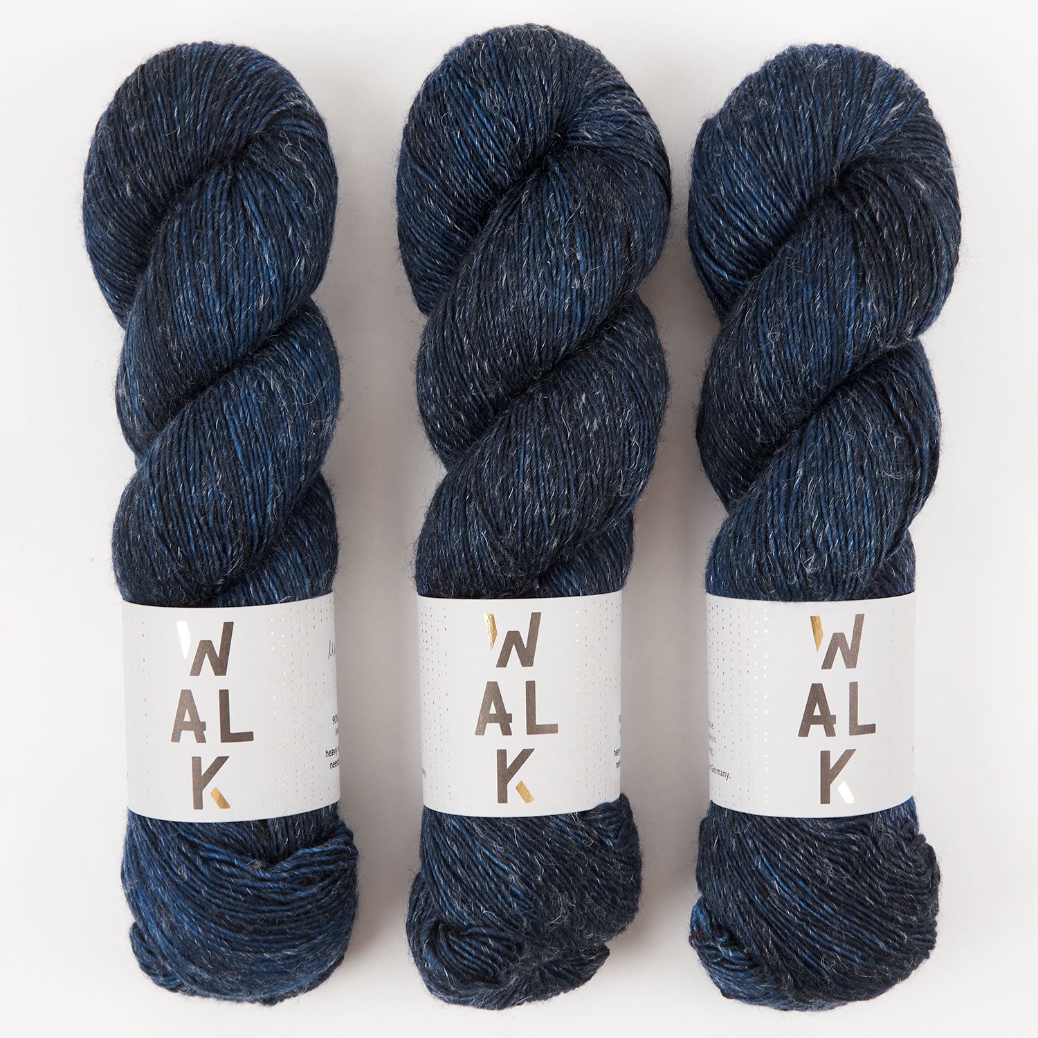 WALK Collection MERLINO - MARINE Merino wool Linen Fingering blue Yarn