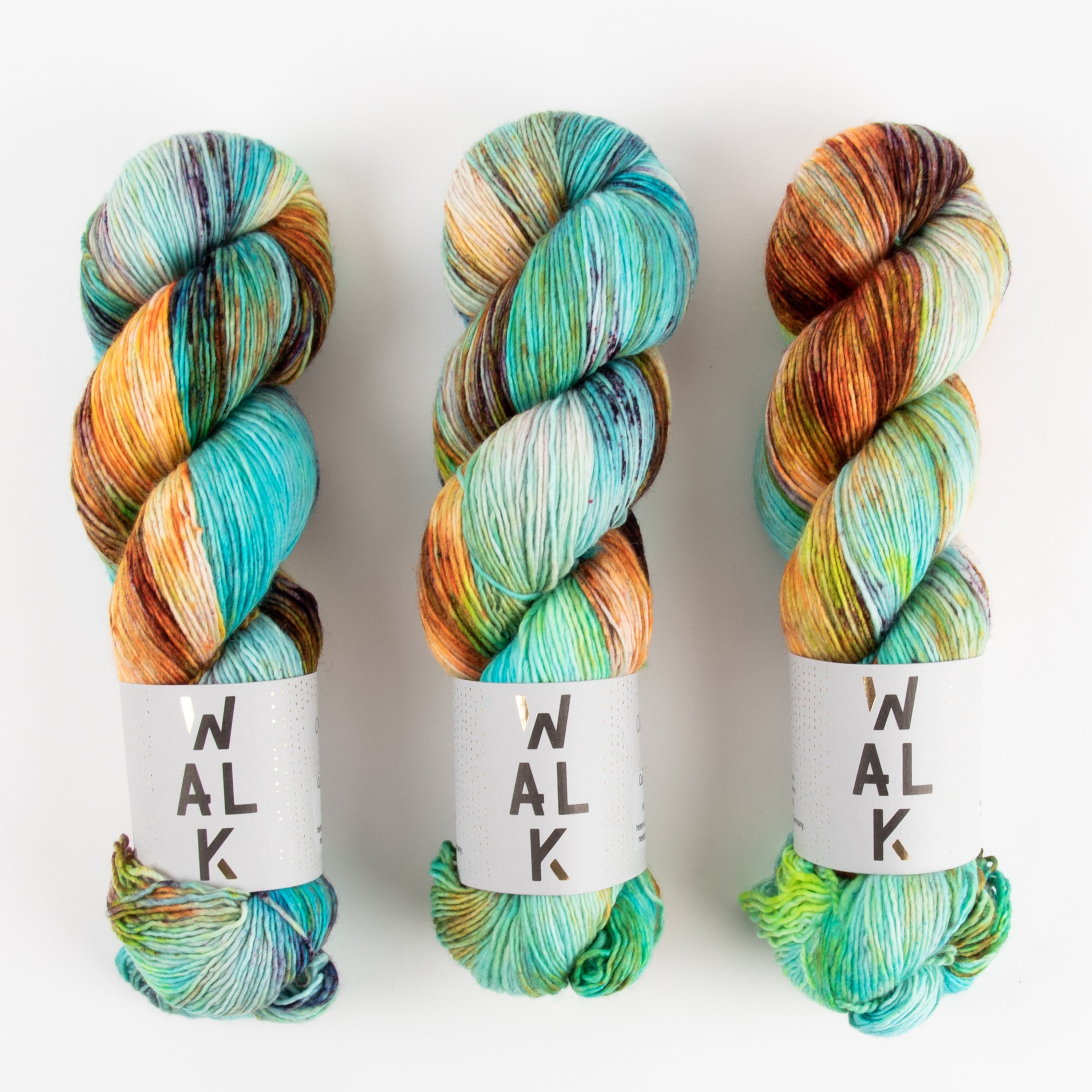 WALK Collection COTTAGE MERINO - OASIS Merino wool Fingering turquoise multicolour Yarn