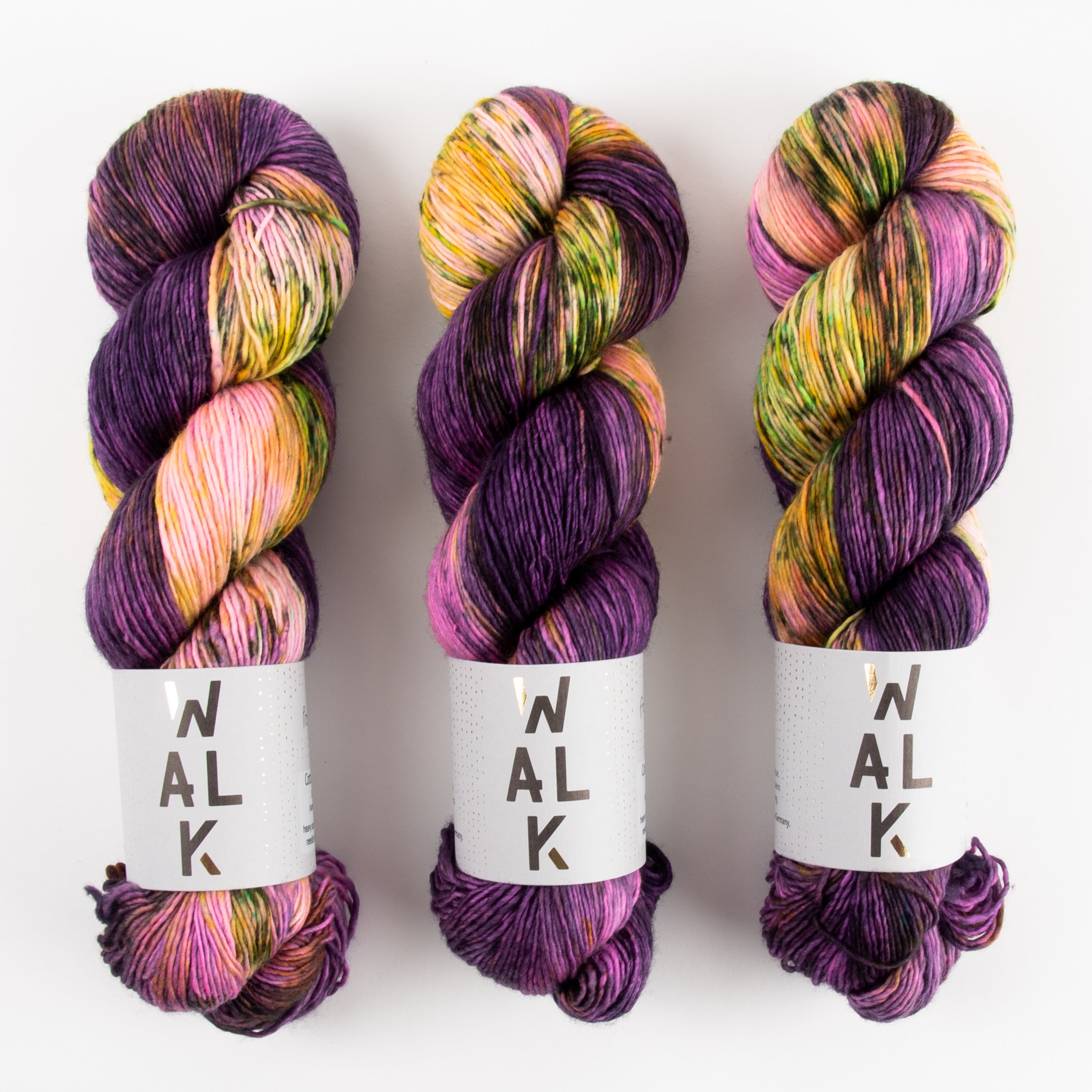 WALK Collection COTTAGE MERINO - PROVENCE Merino wool Fingering multicolour purple Yarn