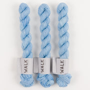 WALK Collection TOUGH SOCK MINI - SPRAY Merino wool Nylon Fingering blue Yarn