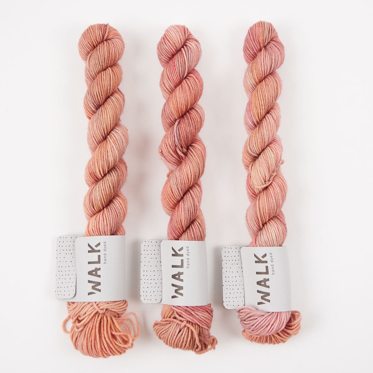WALK Collection TOUGH SOCK MINI - BLUSH Merino wool Nylon Fingering pink peach Yarn