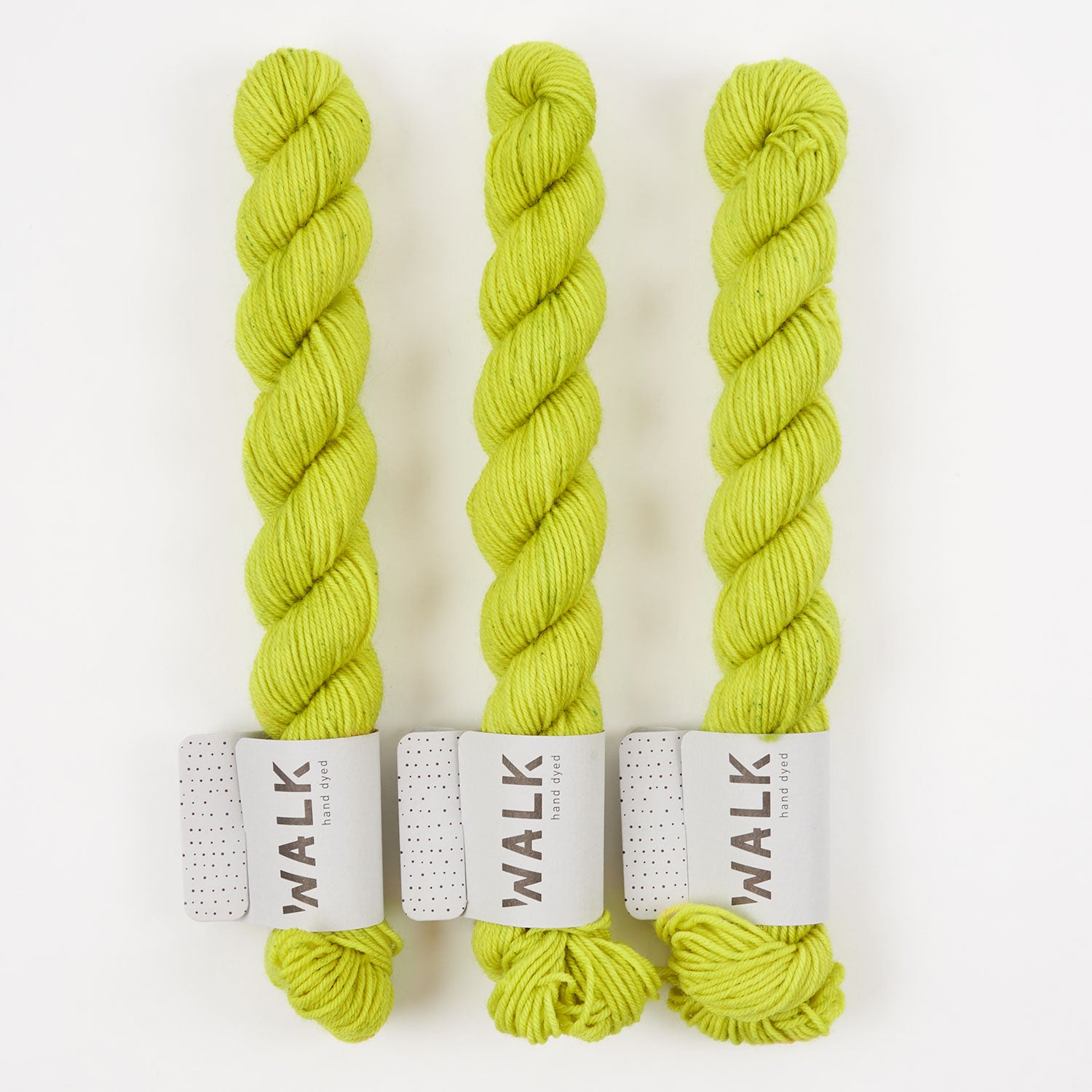 WALK Collection TOUGH SOCK MINI - CHARTREUSE Merino wool Nylon Fingering green Yarn