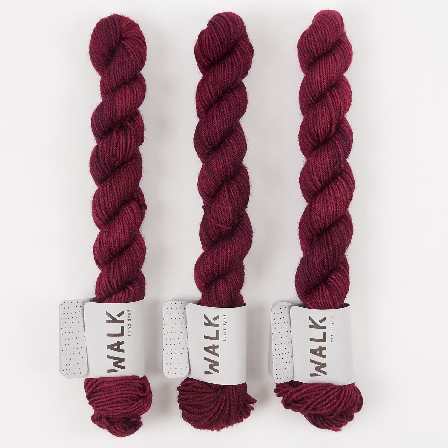 WALK Collection TOUGH SOCK MINI - CLARET Merino wool Nylon Fingering red Yarn