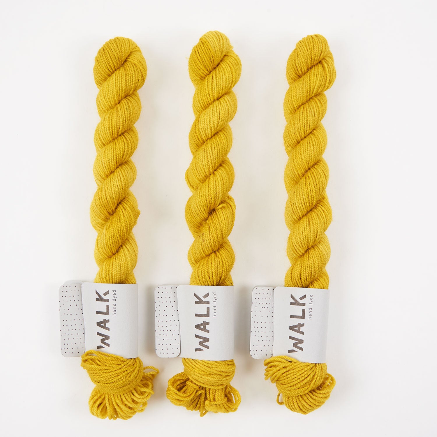 WALK Collection TOUGH SOCK MINI - GOLDENROD Merino wool Nylon Fingering yellow Yarn