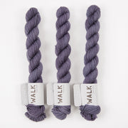 WALK Collection TOUGH SOCK MINI - NIGHTSHADE Merino wool Nylon Fingering purple grey Yarn