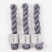 WALK Collection TOUGH SOCK MINI - STONE Merino wool Nylon Fingering grey Yarn