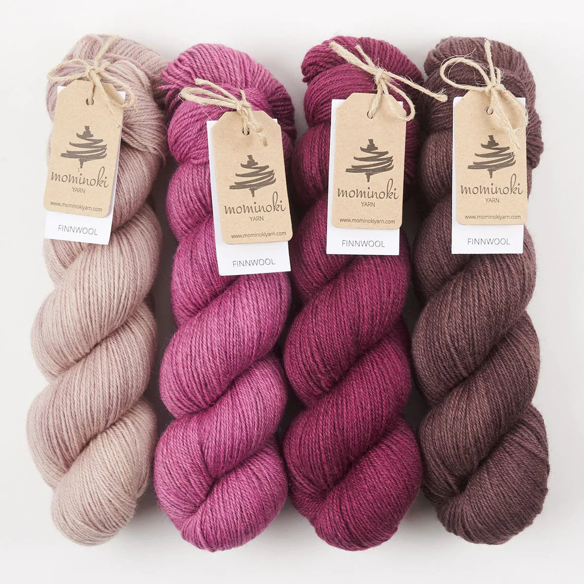 Mominoki Yarn MULLED WINE Wool Fingering Quick Kits